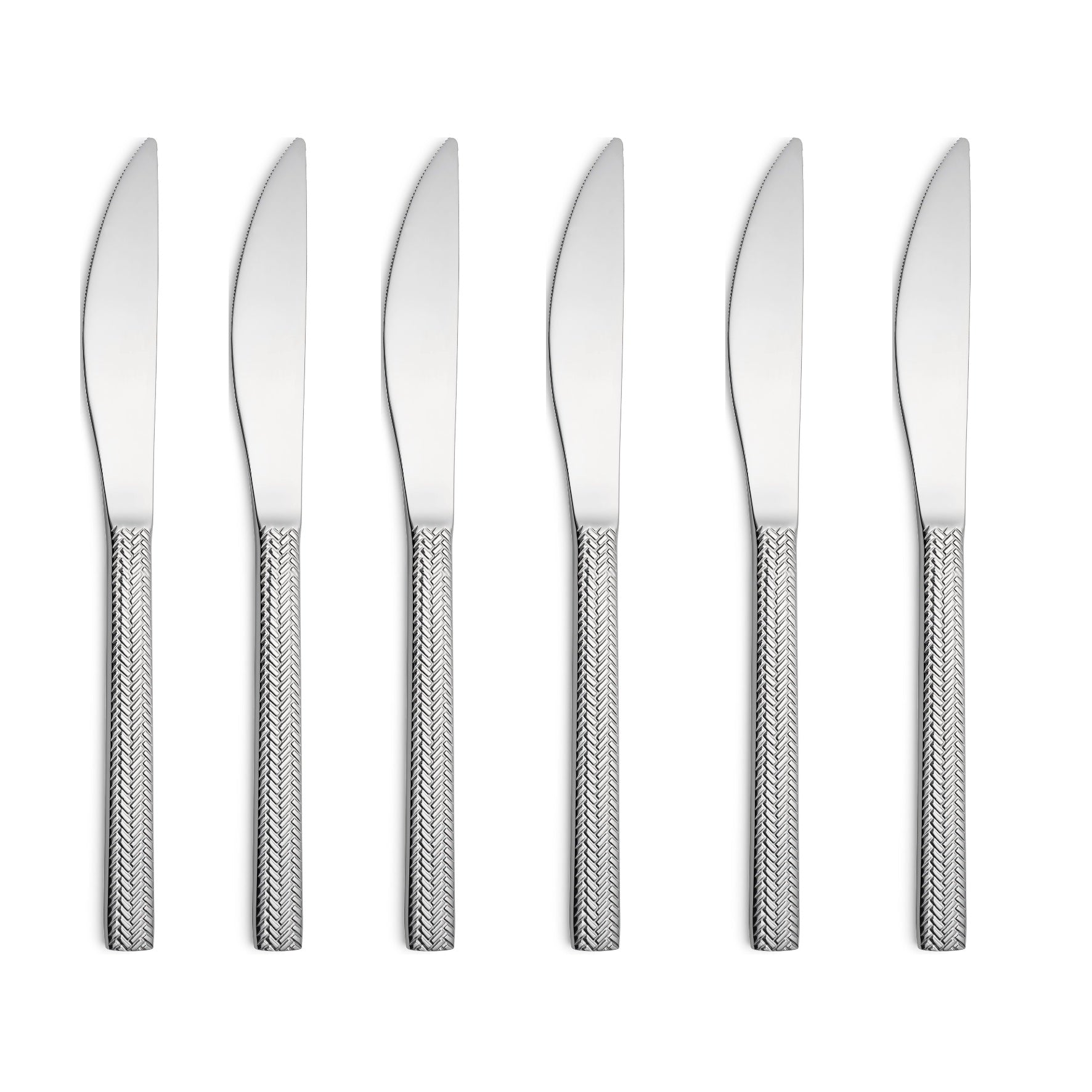 Hera 6er Set Dessertmesser 18/10 Edelstahl Rostfrei 192mm spülmaschinenfest