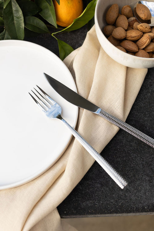 Hera Besteck Set 6 Personen 24 tlg Essbesteck 18/10 Edelstahl Rostfrei spülmaschinengeeignet