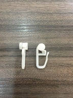 100 Gardinen Röllchen 8mm für Vorhangschienen mit Faltenhaken Gardinenzubehör Gardinen